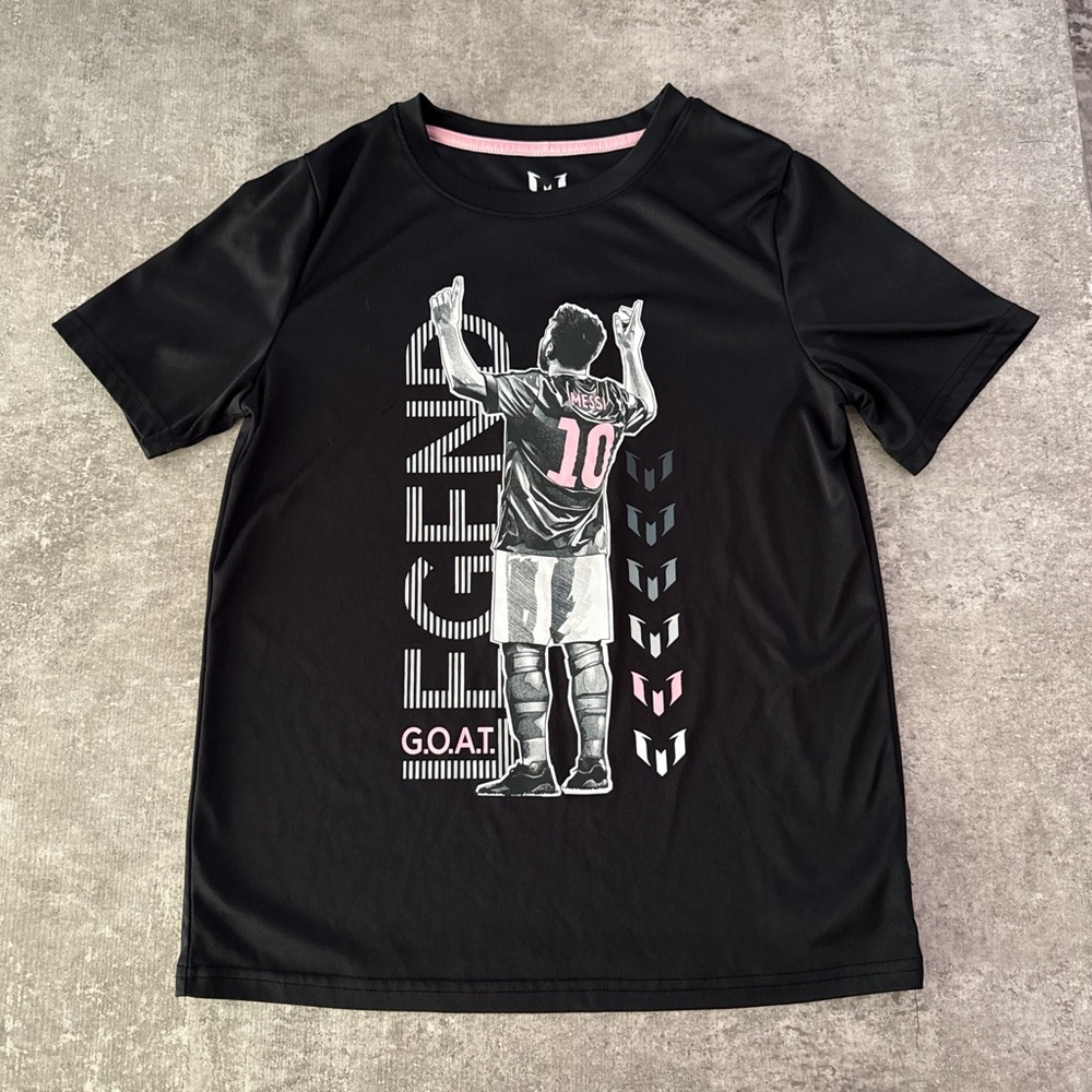 Messi Collection Black Legend Graphic kids Shirt